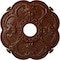 Ekena Millwork Rotherham Medallion (Canopies up to 3 1/2"), 18"OD x 3 1/2"ID x 1 1/2"P, Burnished Mahogany Crackle CM17ROBMC - alternate 1